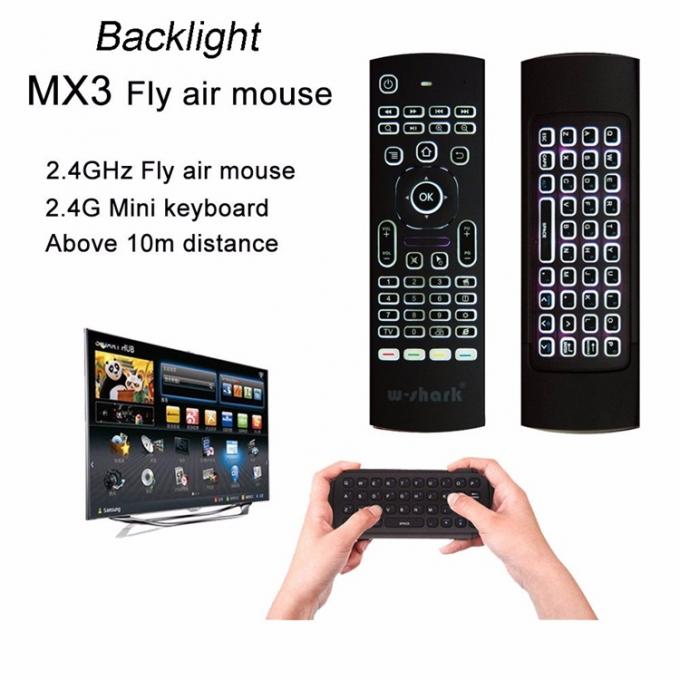 3 Gsensor Air Mouse Wireless Keyboard  Mx3 81 Keys  Rubber And Silicone Material